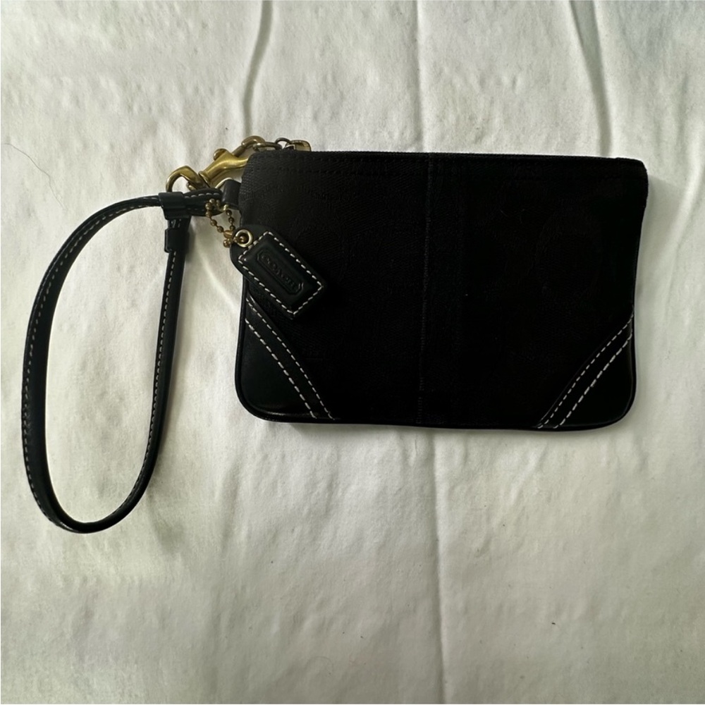 Coach Black Wristlet